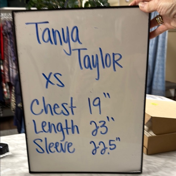 Tanya Taylor Lucy Devore Pullover Burn Out Printed Blous Ruffled Shoulder XS - Picture 10 of 14